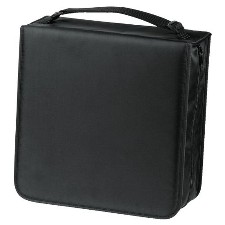Hama CD/DVD/Blu-Ray Disc Wallet, Up to 208 Discs, Cleaning Cloth, Black