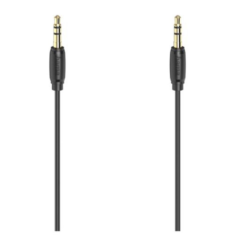 Hama 3.5mm Jack Stereo Cable, Male to Male, Gold-Plated, Ultra-thin, 3 Metre