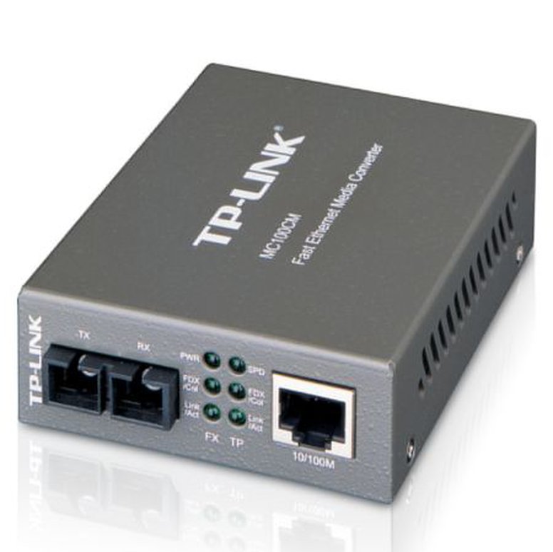 TP-LINK (MC100CM) Omada 10/100Mbps Multi-Mode Media Converter, up to 2km