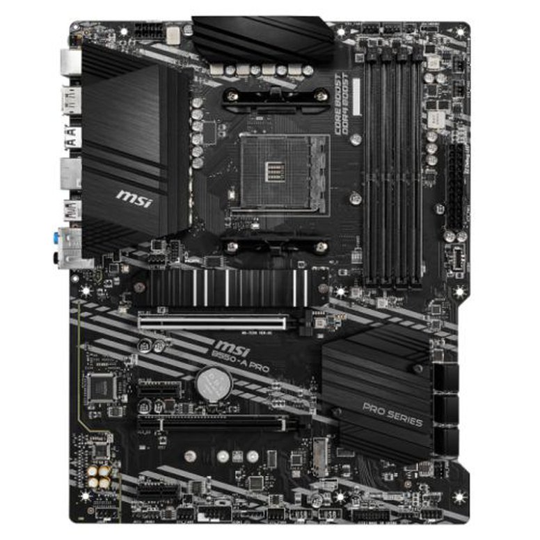 MSI B550-A PRO, AMD B550, AM4, ATX, 4 DDR4, HDMI, DP, GB LAN, 2x M.2