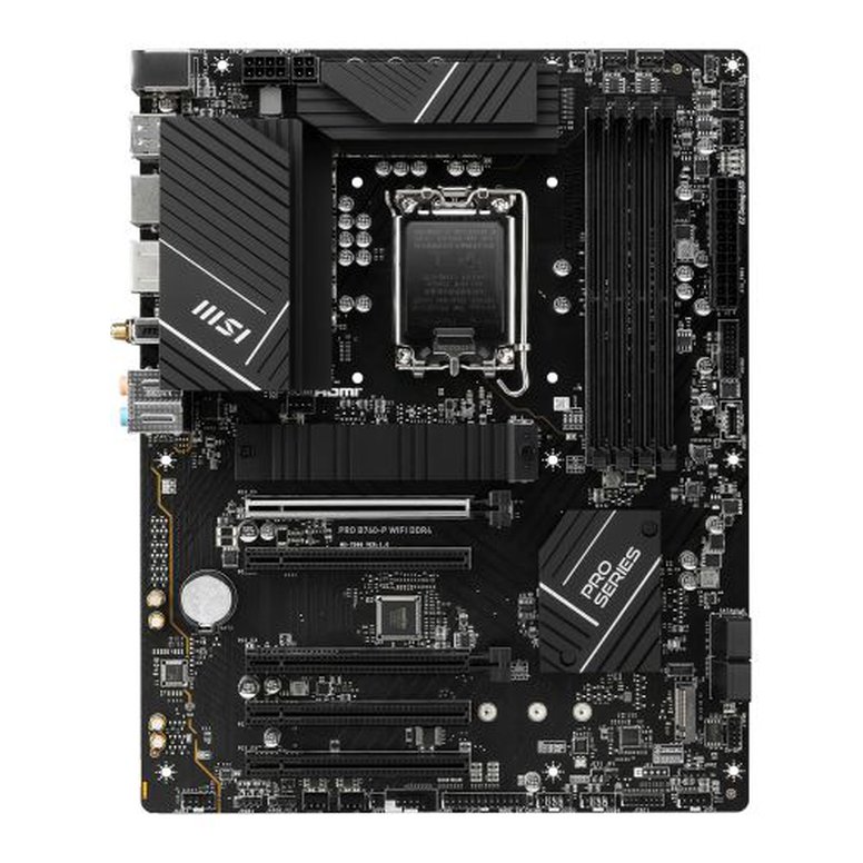 MSI PRO B760-P WIFI DDR4, Intel B760, 1700, ATX, 4 DDR4, HDMI, DP, Wi-Fi 6E, 2.5G LAN, 2x M.2