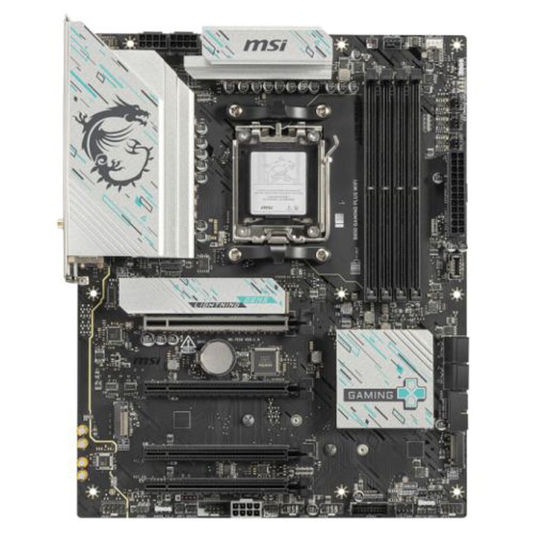 MSI B850 GAMING PLUS WIFI, AMD B850, AM5, ATX, 4 DDR5, DP, Wi-Fi 7, 5G LAN, 3x M.2