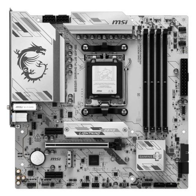 MSI B850M GAMING PLUS WIFI6E, AMD B850, AM5, Micro ATX, 4 DDR5, HDMI, DP, Wi-Fi 6E, 2.5G LAN, 2x M.2