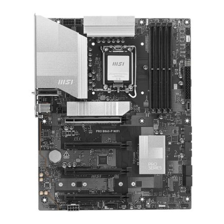 MSI PRO B860-P WIFI, Intel B860, 1851, ATX, 4 DDR5, HDMI, DP, TB4, Wi-Fi 7, 5G LAN, 3x M.2