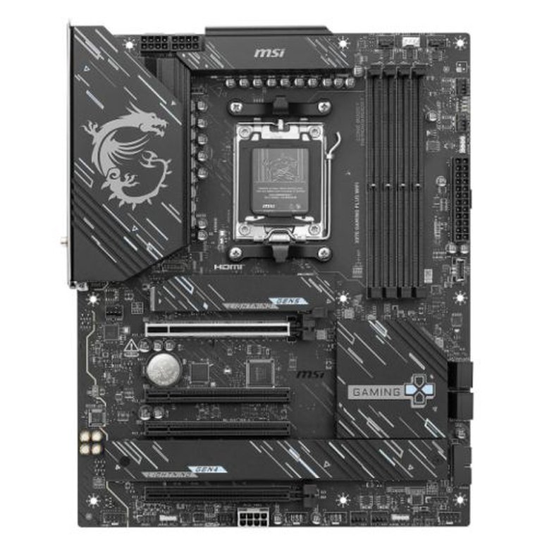 MSI X870 GAMING PLUS WIFI, AMD X870, AM5, ATX, 4 DDR5, HDMI, USB4, Wi-Fi 7, 5G LAN, 3x M.2