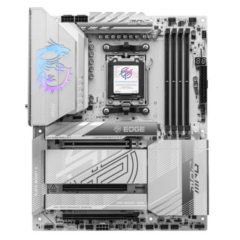 MSI MPG X870E EDGE TI WIFI, AMD X870E, AM5, ATX, 4 DDR5, HDMI, 2 USB4, Wi-Fi 7, 5G LAN, RGB, 4x M.2