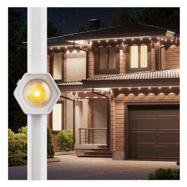 Nanoleaf Multicolour Permanent ARGB Outdoor Lights Smarter Kit, 15 Metre, 16+ Million Colours, Trimmable, Reacts to Sound & Music, Built-In Controller