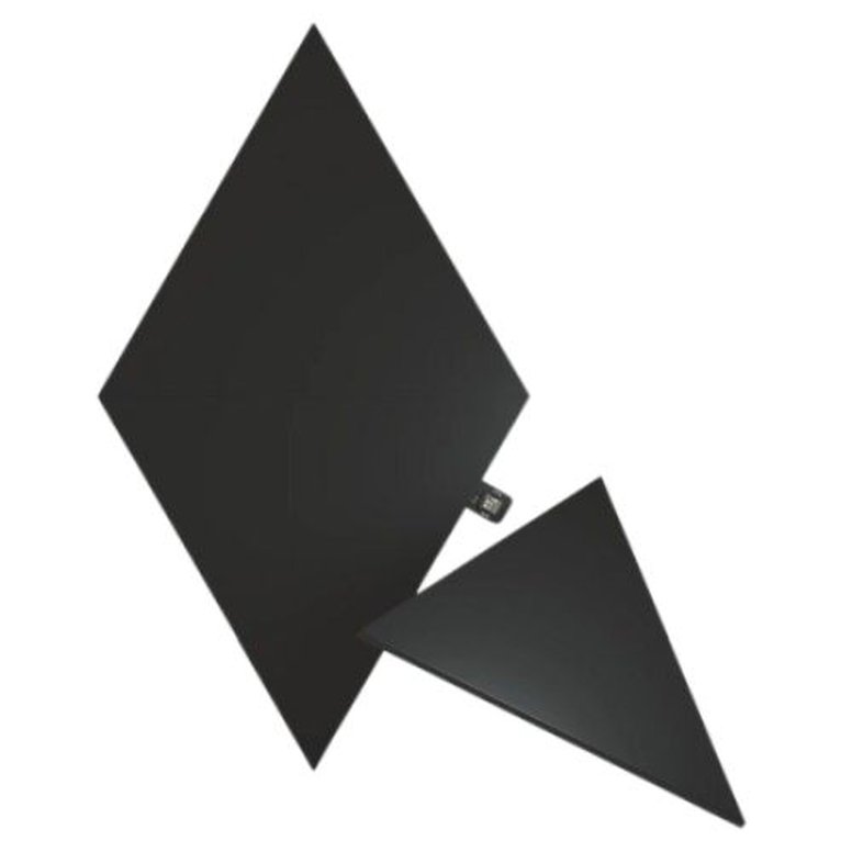 Nanoleaf Shapes Limited Edition Ultra Black Triangles Expansion Pack (3-Panels), RGB *Expansion Kit Only*