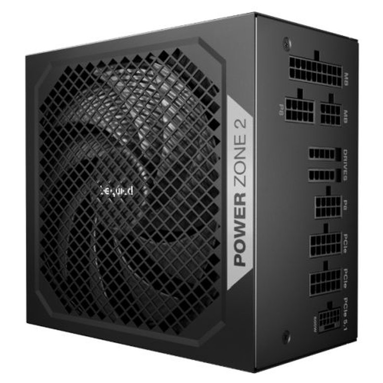 Be Quiet! 1000W Power Zone 2 PSU, Fully Modular, 80+ Platinum, Cybenetics Platinum, Semi-Passive Zero-RPM Cooling, ATX 3.1, PCIe 5.1