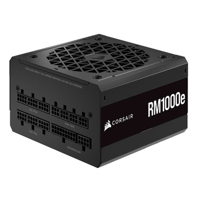 Corsair 1000W RMe Series RM1000e V2 PSU, Fully Modular, Rifle Bearing Fan, 80+ Gold, Cybenetics Platinum, Zero RPM Mode, ATX 3.0, PCIe 5.0