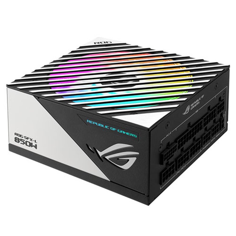 Asus 750W ROG LOKI SFX-L Platinum PSU, Small Form Factor, Fully Modular, 80+ Platinum, ATX 3.0, PCIe 5.0, RGB, ATX-to- SFX Bracket