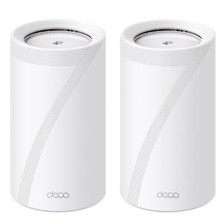 TP-LINK (DECO BE85) BE19000 Tri-Band Whole Home Mesh Wi-Fi 7 System, 2 Pack, 12-Stream, 2x 10G Ports, Multi-Link Operation, Voice Control