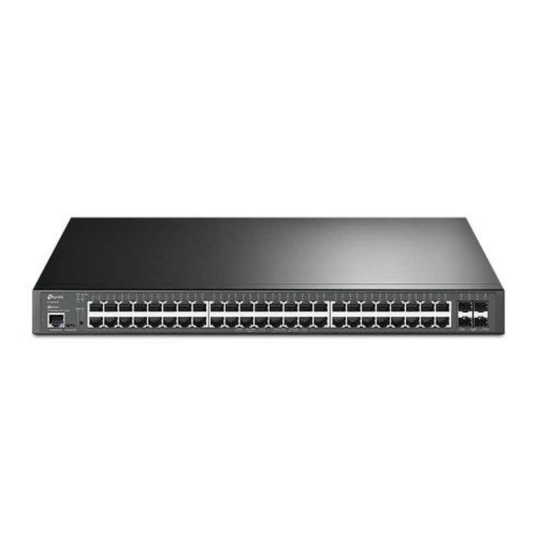 TP-LINK (SG3452XP) JetStream 48-Port Gigabit and 4-Port 10GE SFP+ L2+ Managed Switch with 48-Port PoE+, Rackmountable	