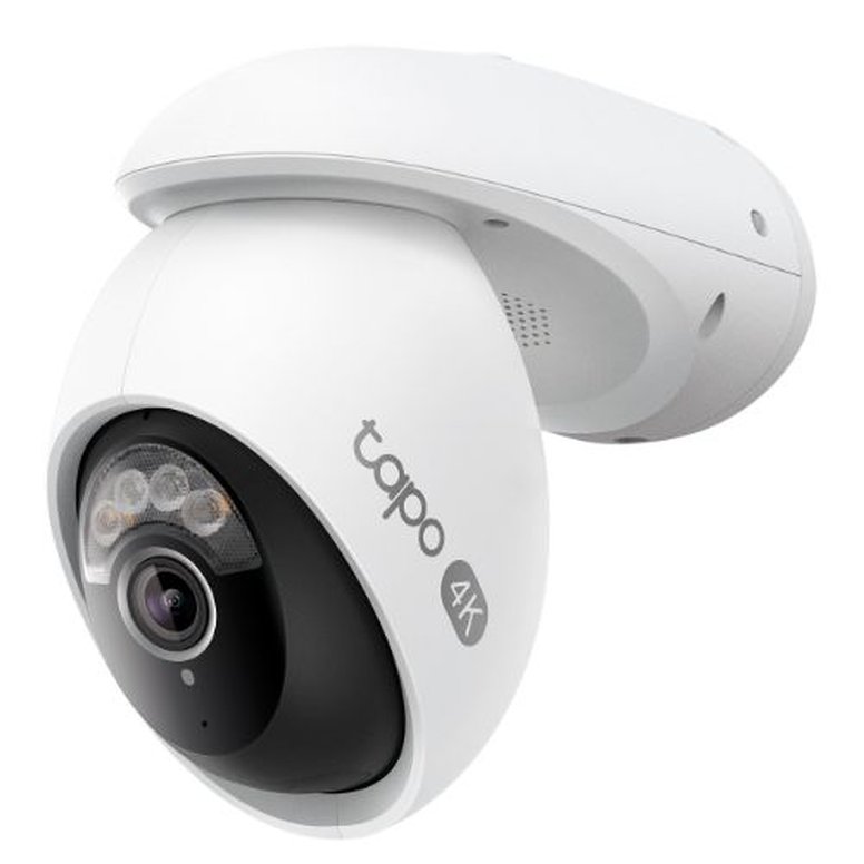 TP-LINK (TAPO C560WS) 4K Outdoor Pan/Tilt Security Wi-Fi Camera, Wi-Fi 6 Dual-Band, Colour Night Vision, Facial Recognition, 306° AI Tracking, Sound & Light Alarm